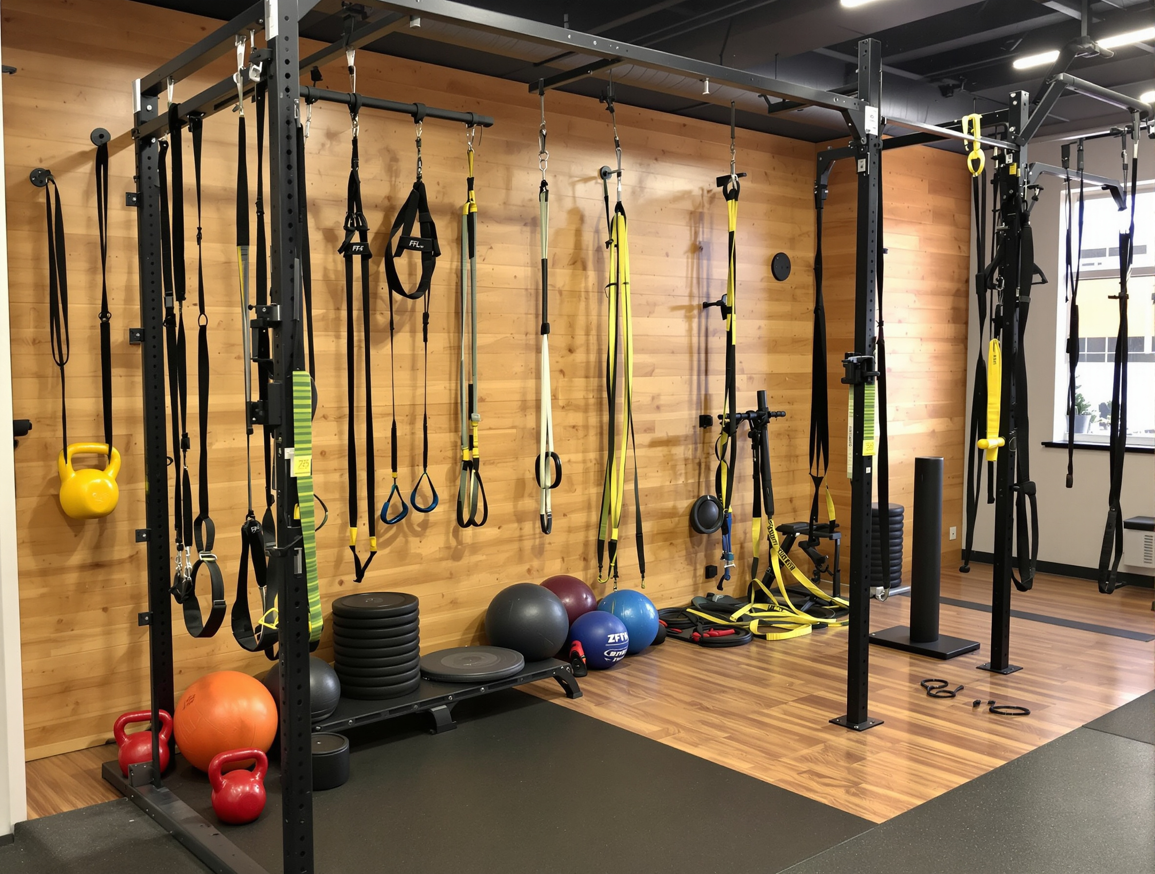 Functional training equipment setup